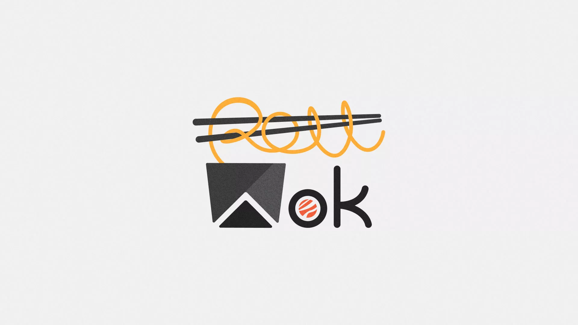 Разработка логотипа суши-бара «Roll Wok Club» в Будённовске